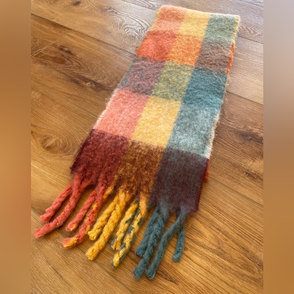 a.n.a Accessories - a.n.a Colorful Plaid Scarf